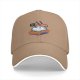 Black Baseball Cap With Cute Sushi 'Thanks Chef' Graphic Print