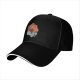 Black Baseball Cap With Elemental Fire And Water Art Print