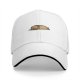 Black Baseball Cap with Sleeping Pug Graphic Design