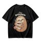 Olive green sloth t-shirt with 'Busy Doing' coffee graphic