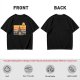 Olive T-Shirt With Retro Sunset Fantasy Castle Graphic