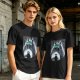 Olive T-shirt with My Neighbor Totoro Rain Scene Print