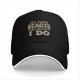 Black baseball cap with 'My Face Reacts Before I Do' printed design