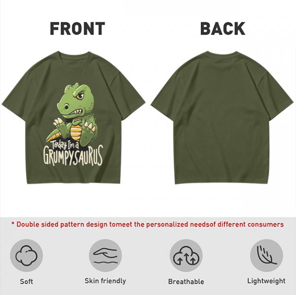 Grumpy Dinosaur T-Shirt for Kids Today I'm a Grumpysaurus