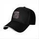 Black baseball cap with grim reaper graphic and enough sleep text