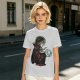 Olive Green T-Shirt With Goblin King Holding Crystal Ball Art