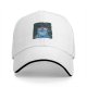 Black Baseball Cap With Christmas Cheshire Cat Print