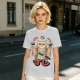 Olive T-Shirt With Cat Sushi Chef Juggling Sushi Print