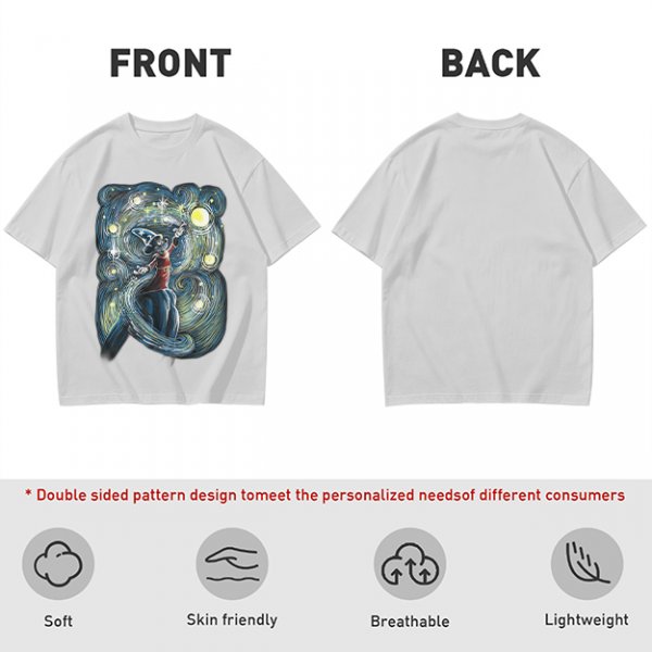 Olive T-Shirt With Sorcerer Mickey Starry Night Artwork