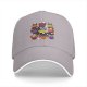 Black baseball cap with Halloween animal cupcake graphic design