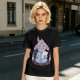 Oversized T-Shirt With Sleepy Baphomet Goat In Pajamas Print