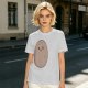 Olive Green T-Shirt With Cute Smiling Potato Graphic