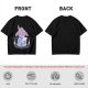 Oversized T-Shirt With Sleepy Baphomet Goat In Pajamas Print