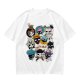 Olive T-Shirt With Pirate Squad Skull Character Print