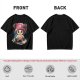 Olive T-shirt with One Piece Tony Tony Chopper Graphic Print