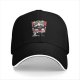 Black baseball cap with DFC viking mascot graphic