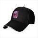 Black Baseball Cap With Pink Hjönk Tarot Style Duck Print