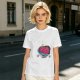 Olive T-Shirt With Swirled Heart Fruit Graphic Print