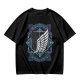 Olive T-Shirt With Attack on Titan Survey Corps Wings Print