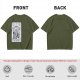Olive T-Shirt With The Wizard Tarot Card Style Graphic Print
