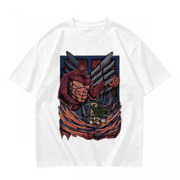 Attack on Titan Beast Titan vs Scout Levi Graphic T-Shirt