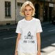 Olive T-shirt with Shark Holding Candy Cane and No Tricks Text