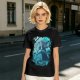 Olive Green T-Shirt With Mystical Ancient Tree Face Print