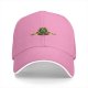 Black Baseball Cap With Golden Emblem Print