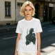 Olive T-shirt with Dark Fantasy Spirit Creature Graphic