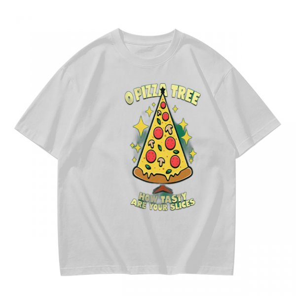 O Pizza Tree How Tasty Are Your Slices Funny Graphic T-Shirt
