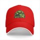 Black Baseball Cap with Maleficent Halloween Themed Print
