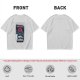 Olive graphic t-shirt with villain character and humorous text print