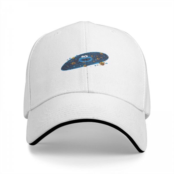 Black Baseball Cap With Cookie Monster Galaxy Print