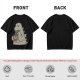Olive T-Shirt Featuring Godzilla Eating Ramen