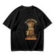 Olive t-shirt with coffee moka pot mouse shop graphic and coffee love quote