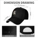 Black Baseball Cap With Dancing Unicorn Rainbow Graphic
