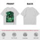 Olive Green Anime T-Shirt With Swordsman Character Artwork