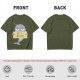 Olive T-Shirt With Grumpy Narwhal Holding Not A Unicorn Sign