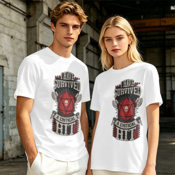 I Have Survived A Critical Hit D20 T-Shirt