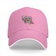 Black Baseball Cap With Cute Warrior Cat Graphic Design