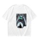 Olive T-shirt with My Neighbor Totoro Rain Scene Print