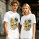 Olive T-Shirt With 'DM Just Making Stuff Up As We Go' Print