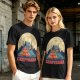 Capybara Camping Tent Full Moon Graphic T-Shirt