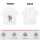Olive T-shirt with Dancing Skeleton Graphic Print