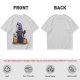 Olive Halloween T-Shirt with Black Cat Witch and Pumpkins