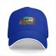 Black baseball cap with Santa and turkey Thanksgiving Christmas design