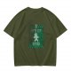 Olive Christmas T-Shirt With 'Let's Get Baked' Gingerbread Man Print