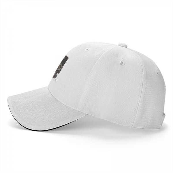 Black baseball cap with 'Everything is Terrible' skeleton graphic