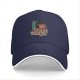 Black baseball cap with anime girl eating ramen graphic