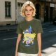Olive T-Shirt with Dark Magician Girl Anime Graphic Print